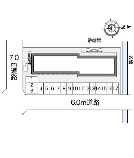 ★手数料０円★海部郡大治町三本木 月極駐車場